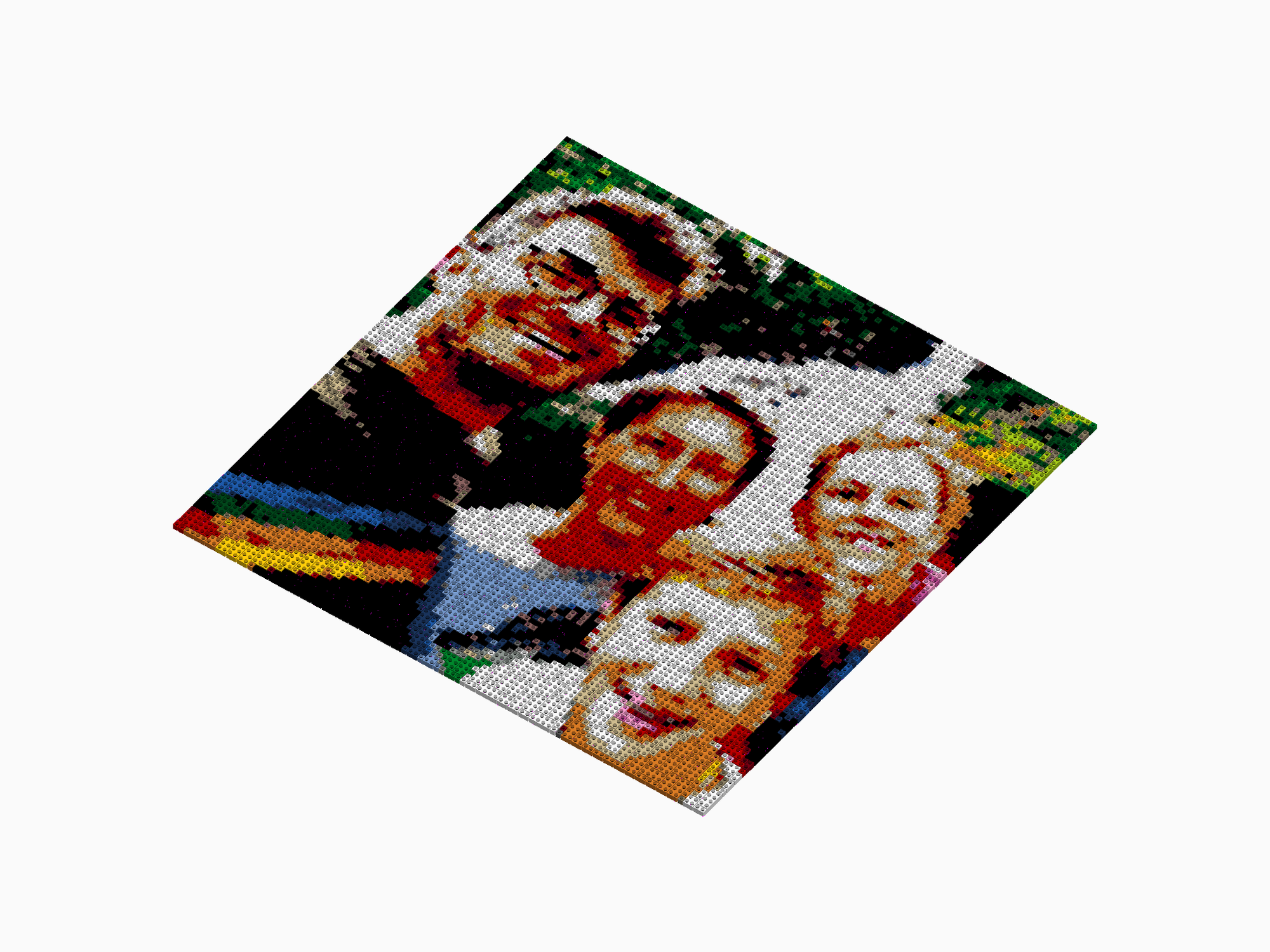 Custom Brick Mosaic