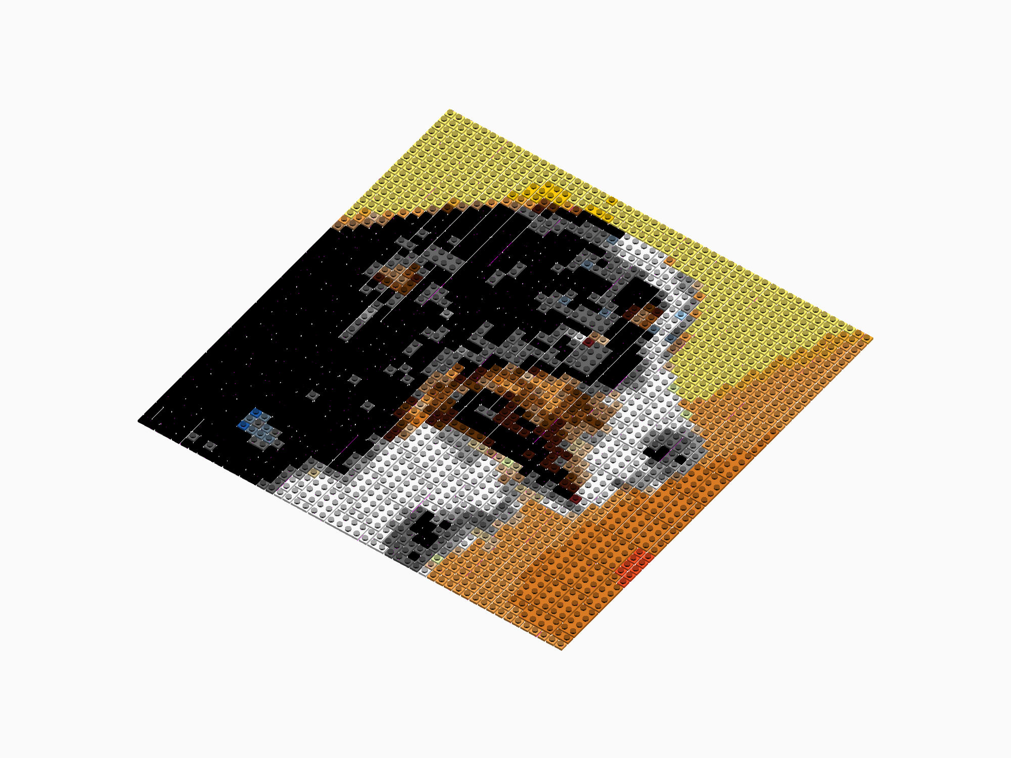 Custom Brick Mosaic