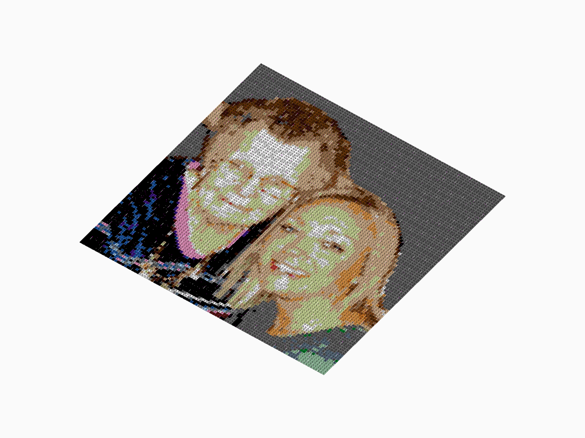 Custom Brick Mosaic