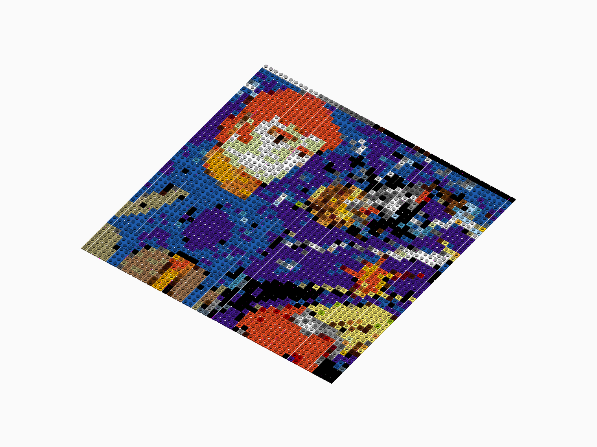 Custom Brick Mosaic