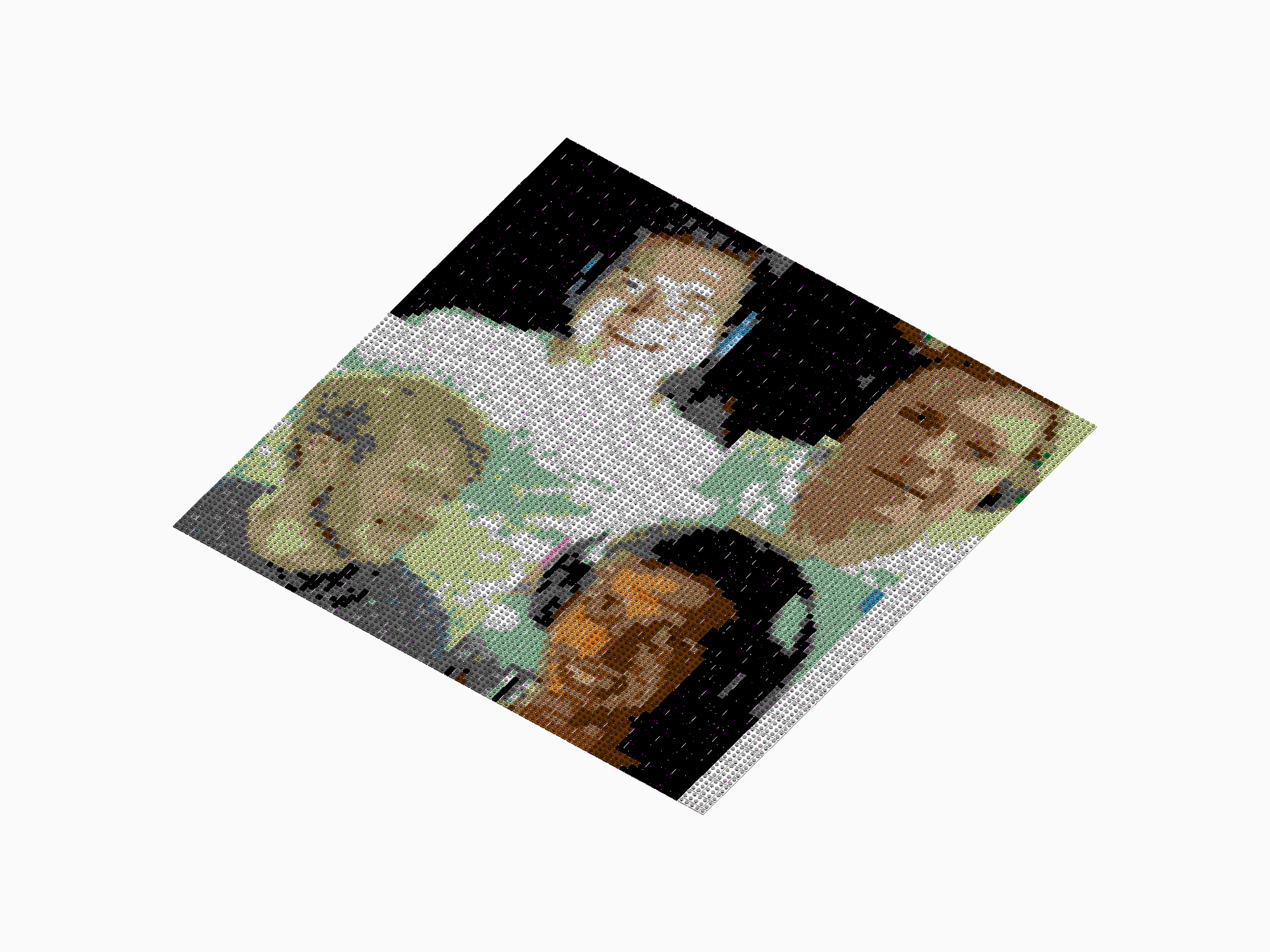 Custom Brick Mosaic