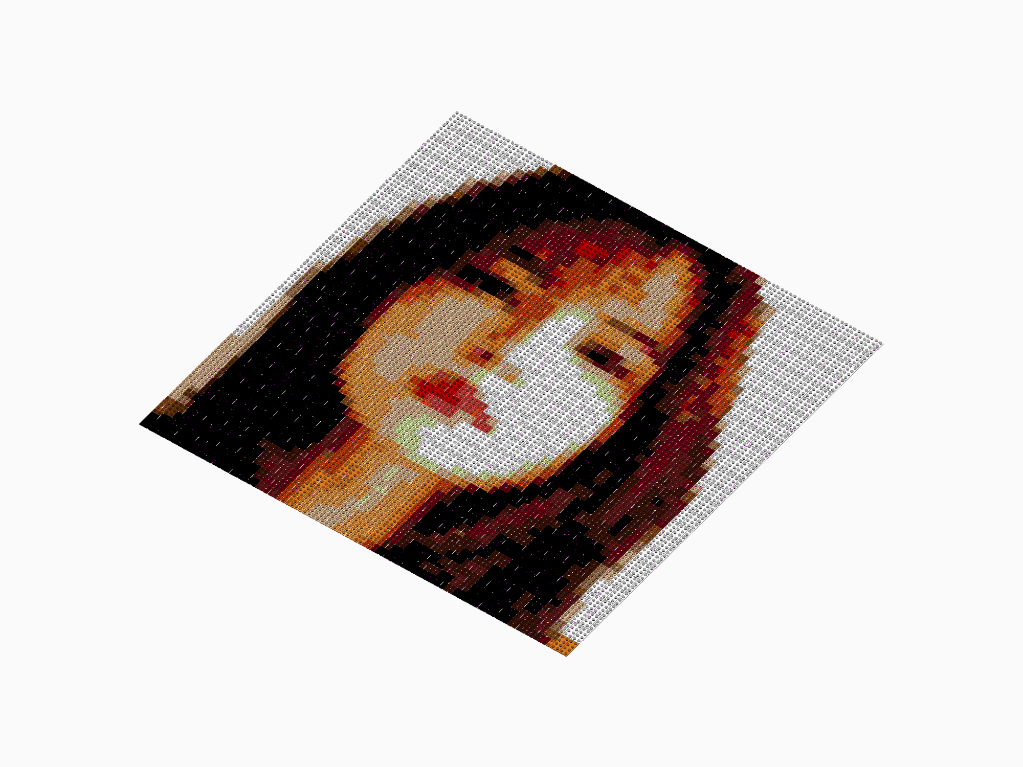 Custom Brick Mosaic