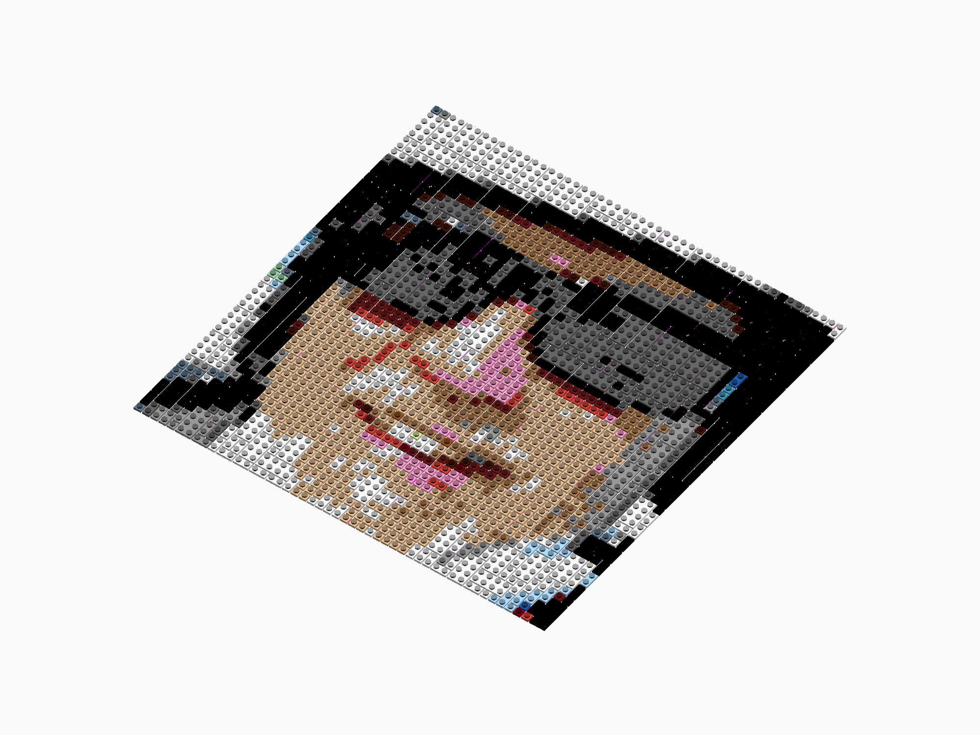 Custom Brick Mosaic