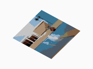 Custom Brick Mosaic