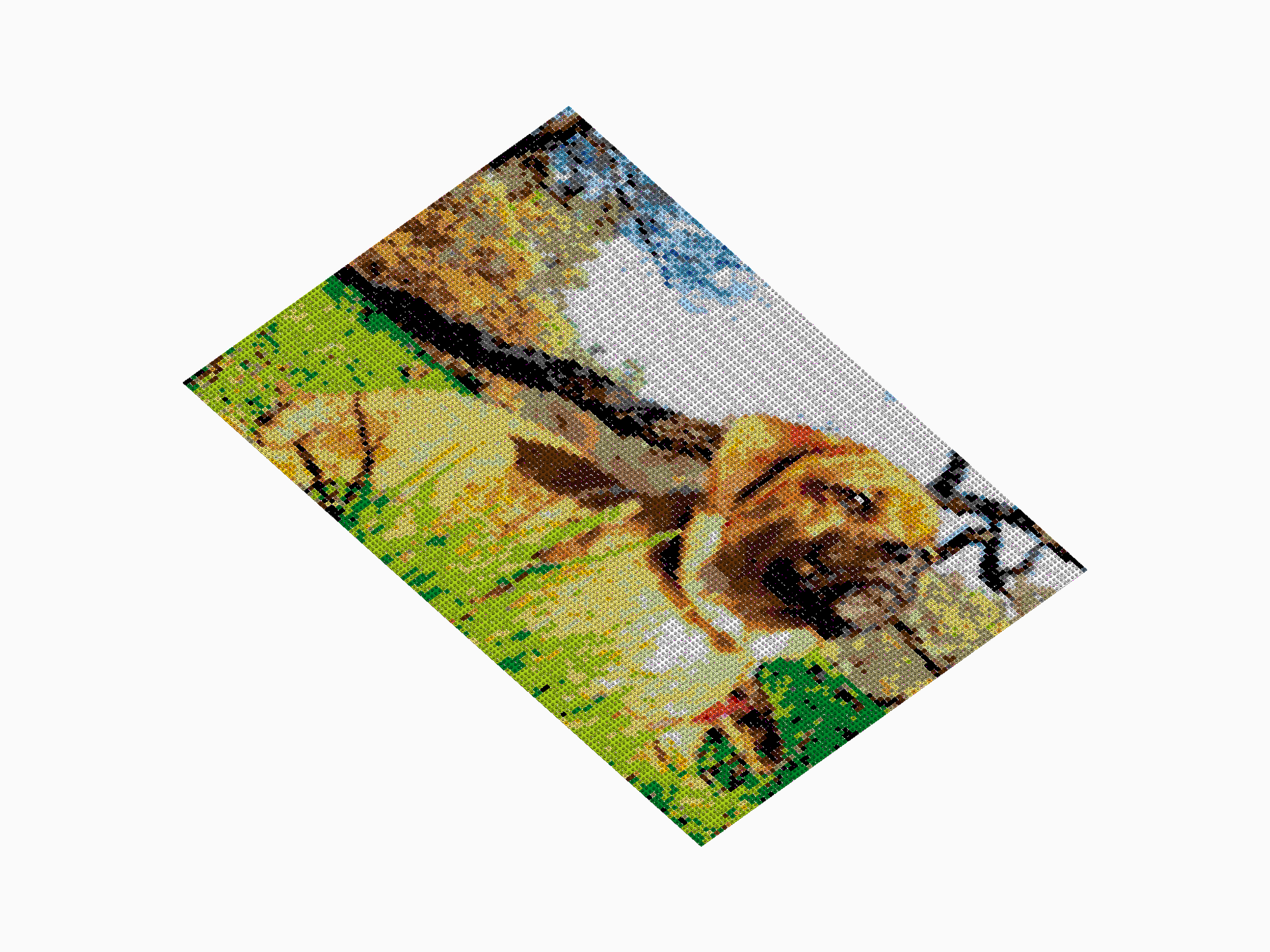 Custom Brick Mosaic