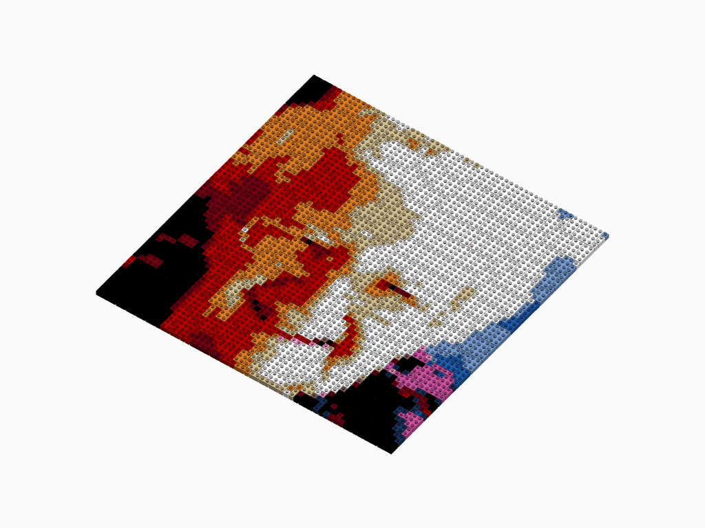 Custom Brick Mosaic