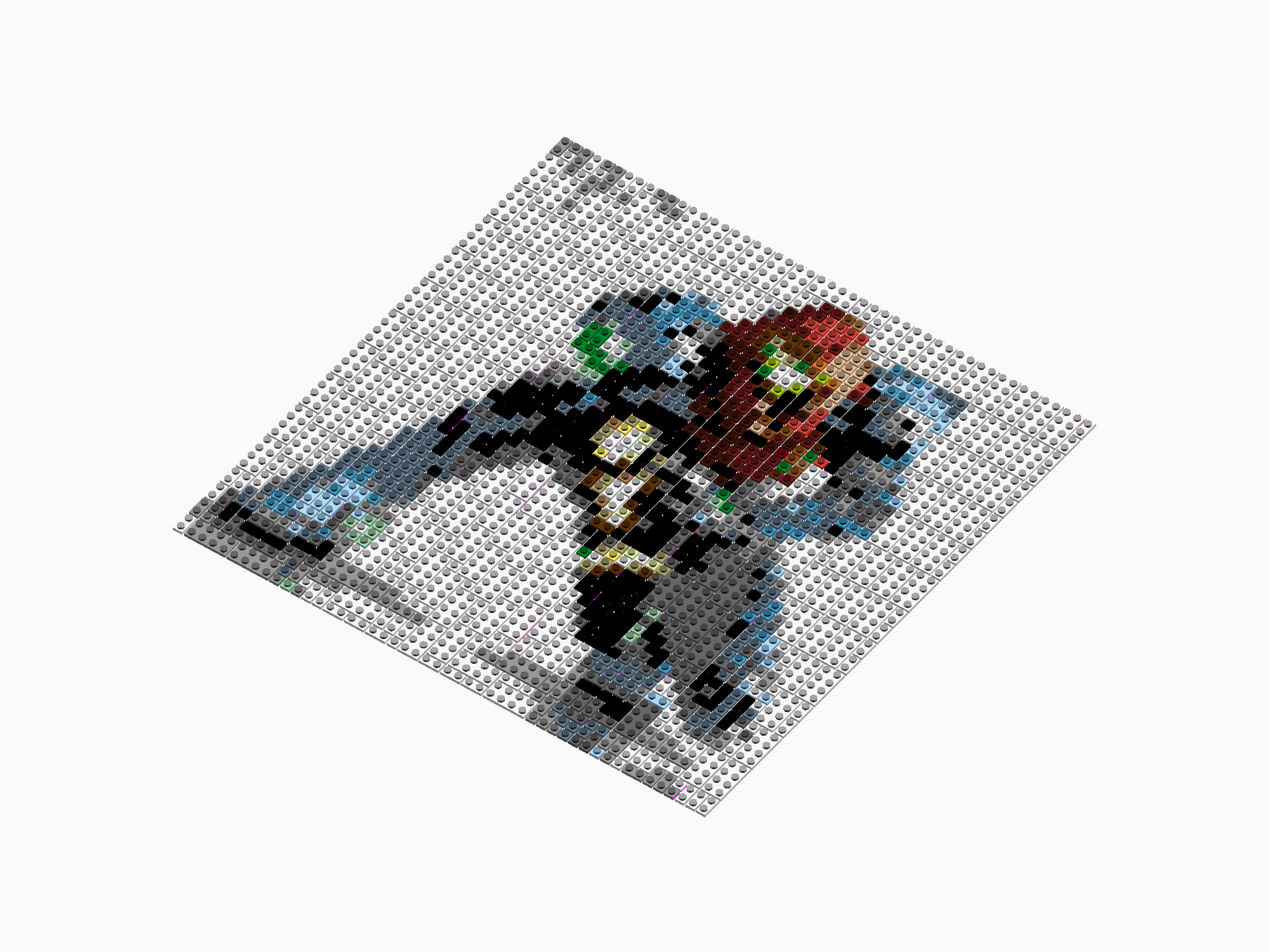 Custom Brick Mosaic