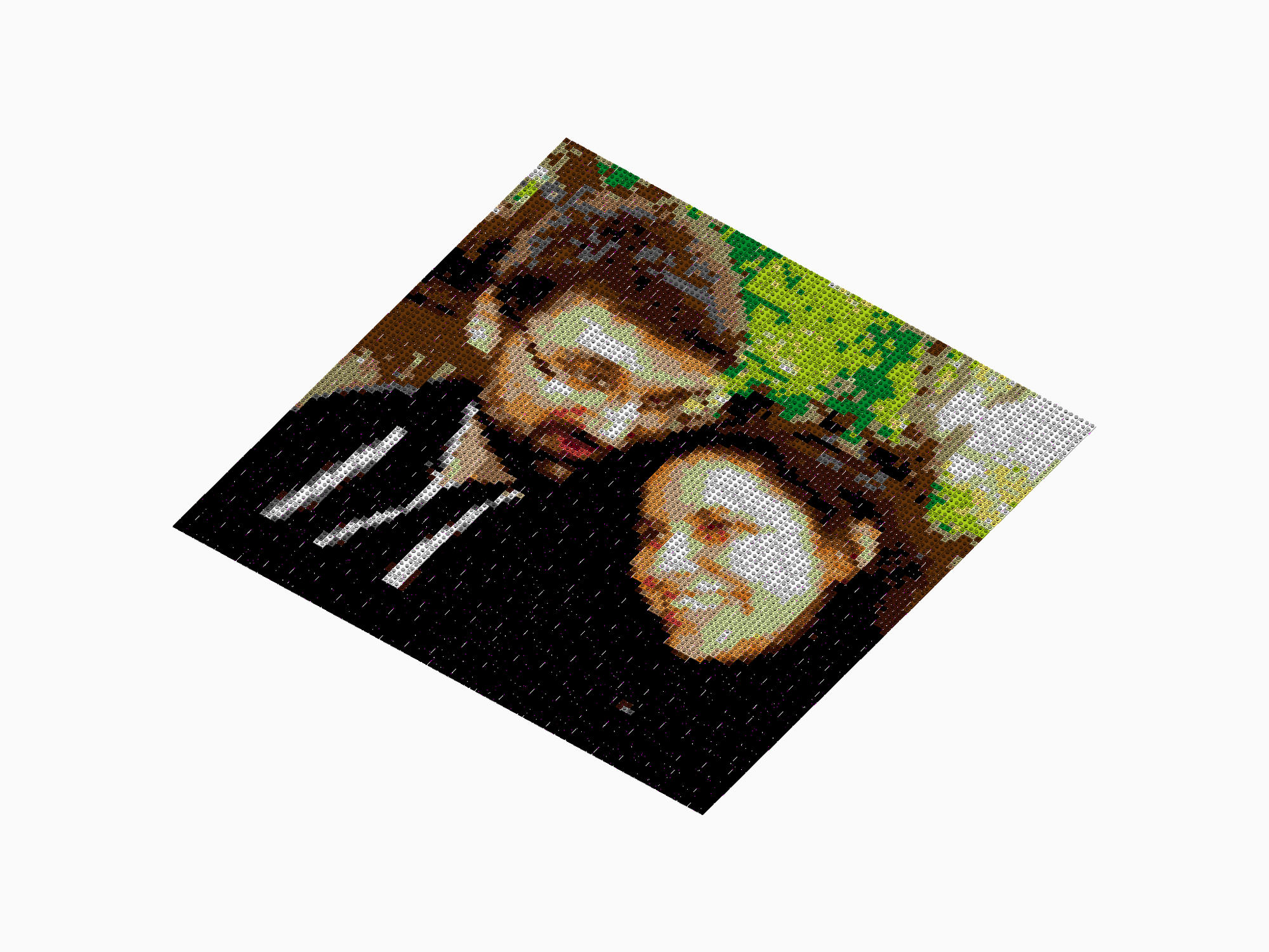 Custom Brick Mosaic