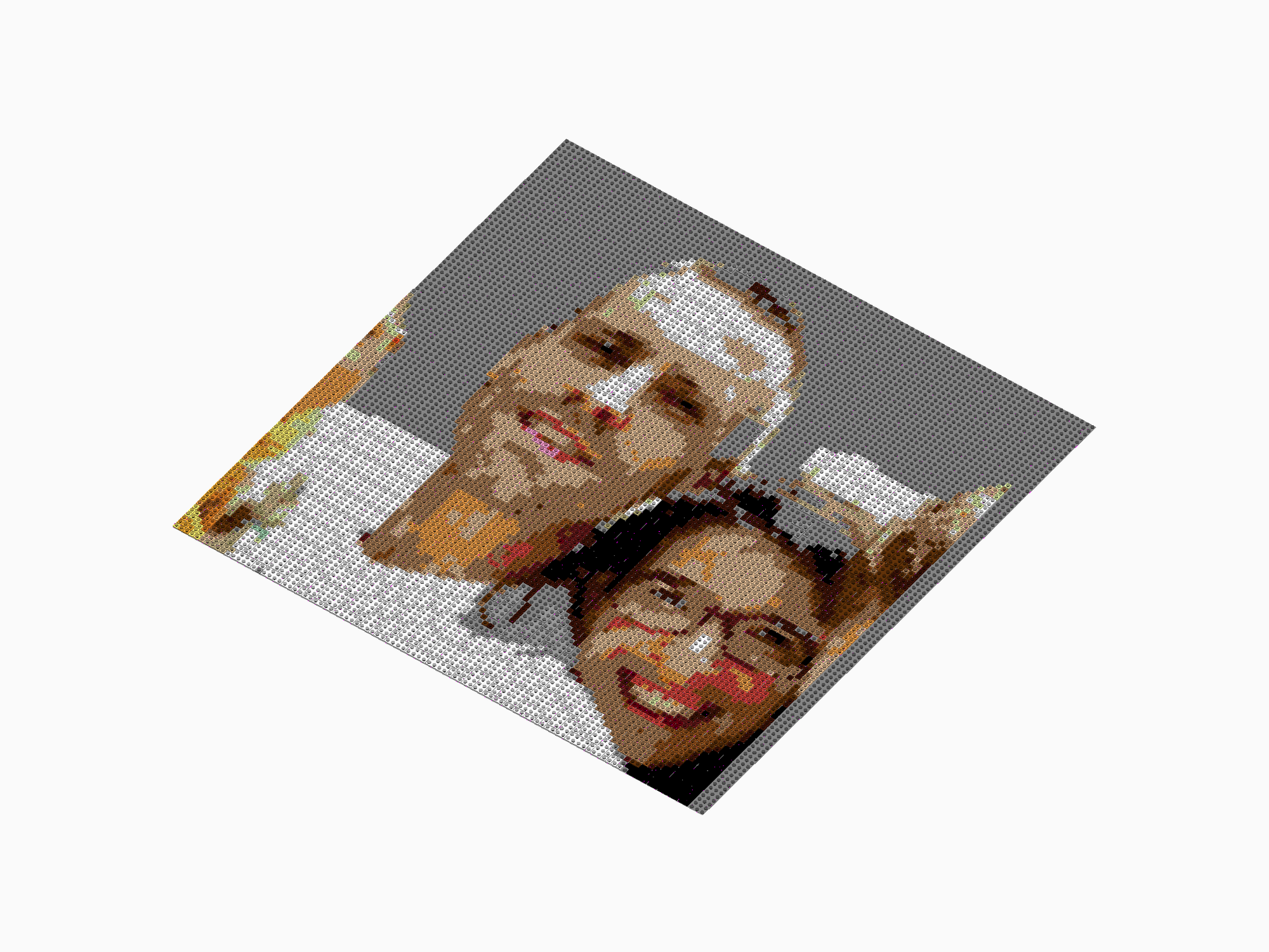 Custom Brick Mosaic