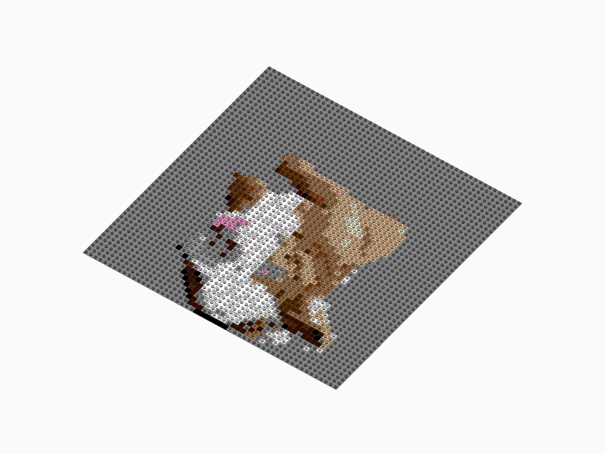 Custom Brick Mosaic