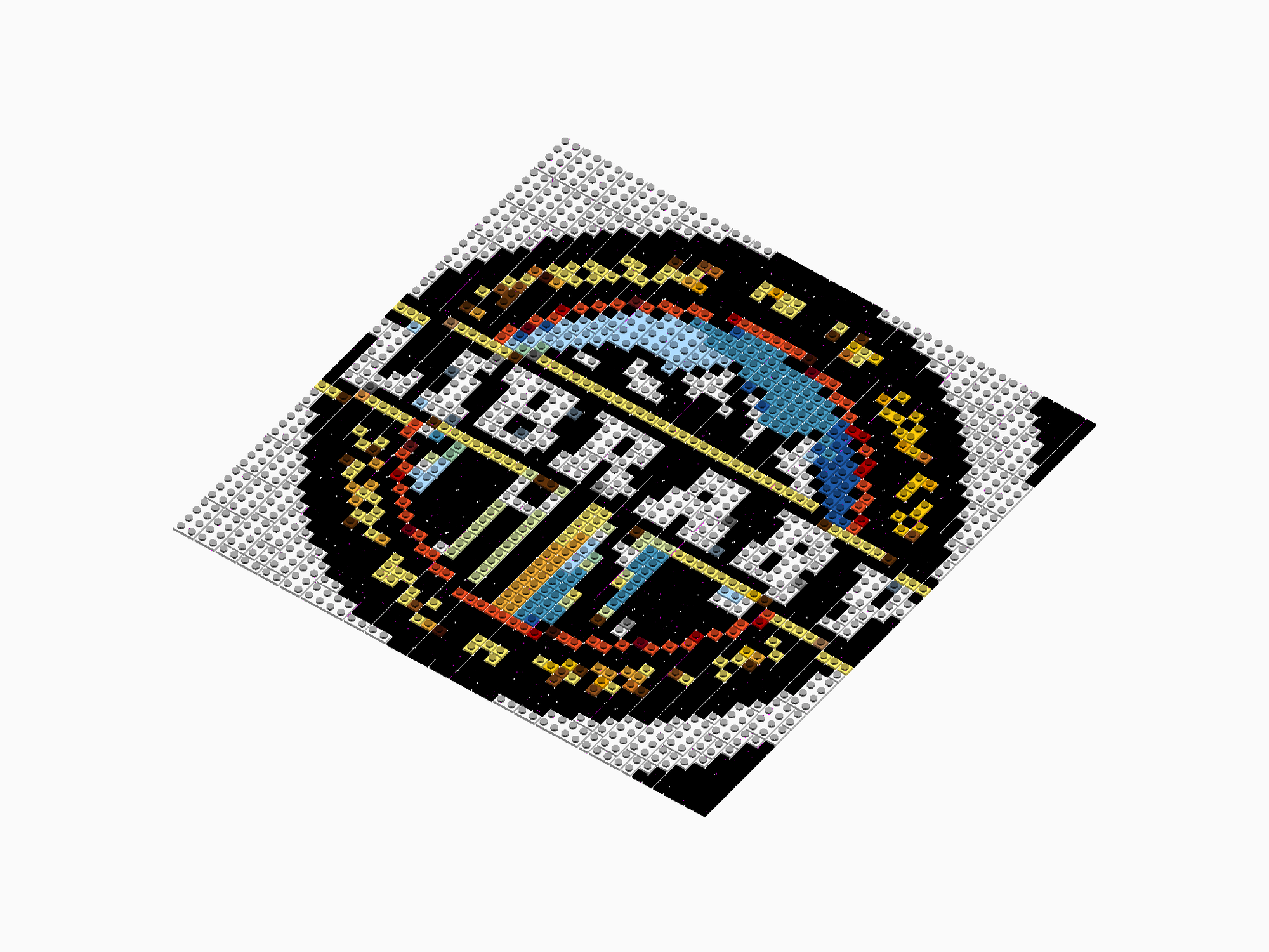 Custom Brick Mosaic