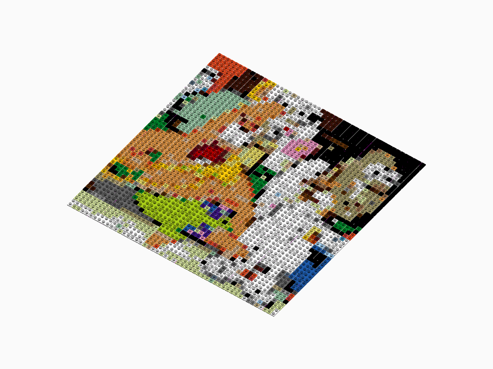 Custom Brick Mosaic