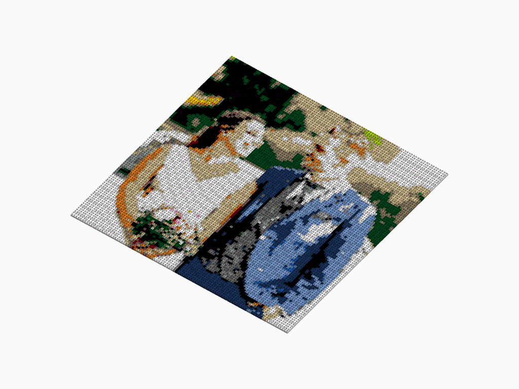 Custom Brick Mosaic