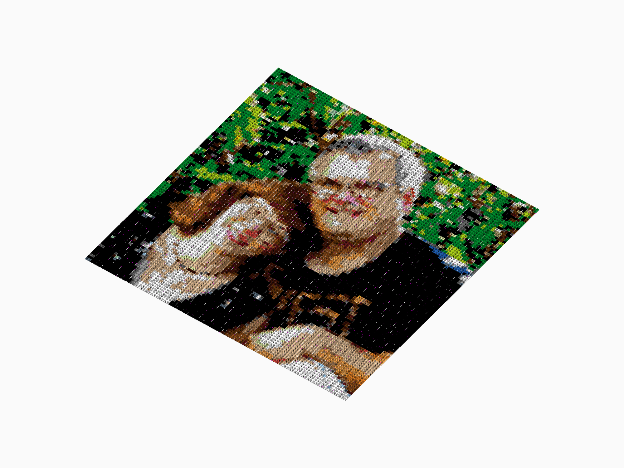 Custom Brick Mosaic