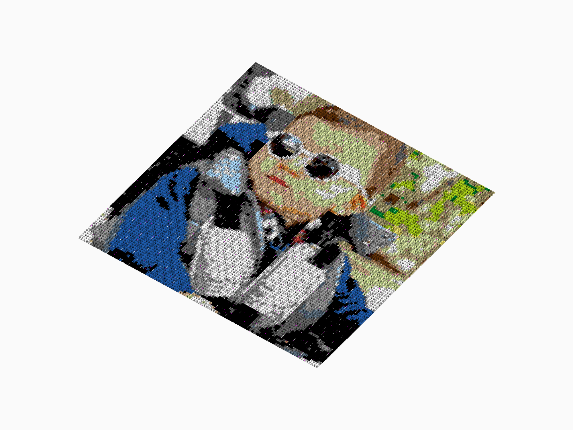 Custom Brick Mosaic
