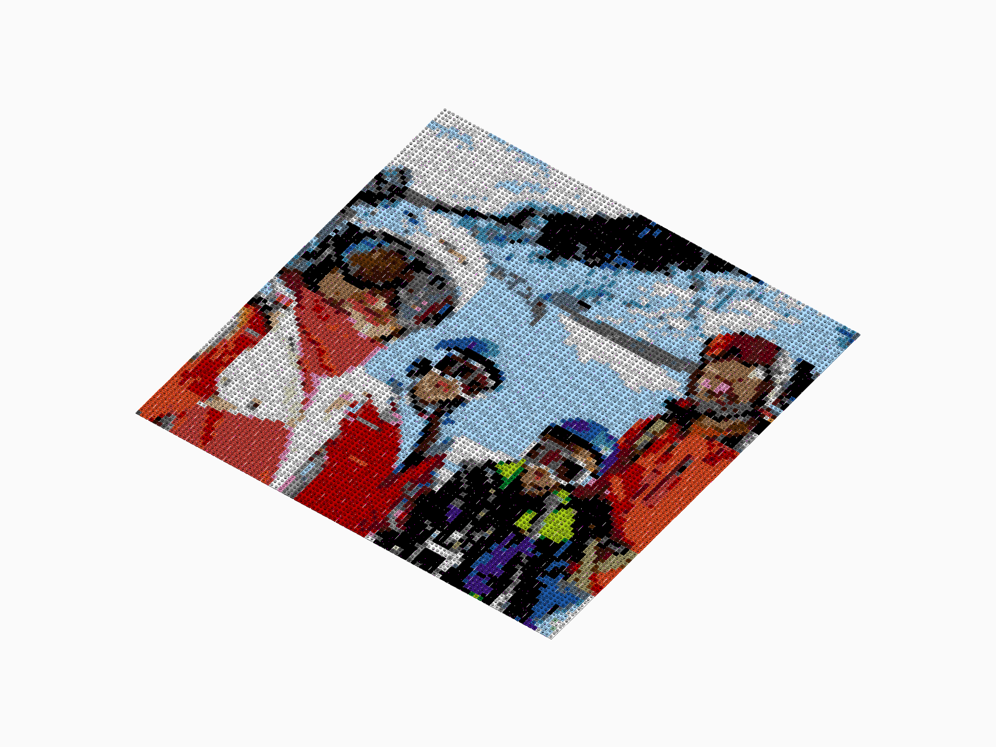 Custom Brick Mosaic