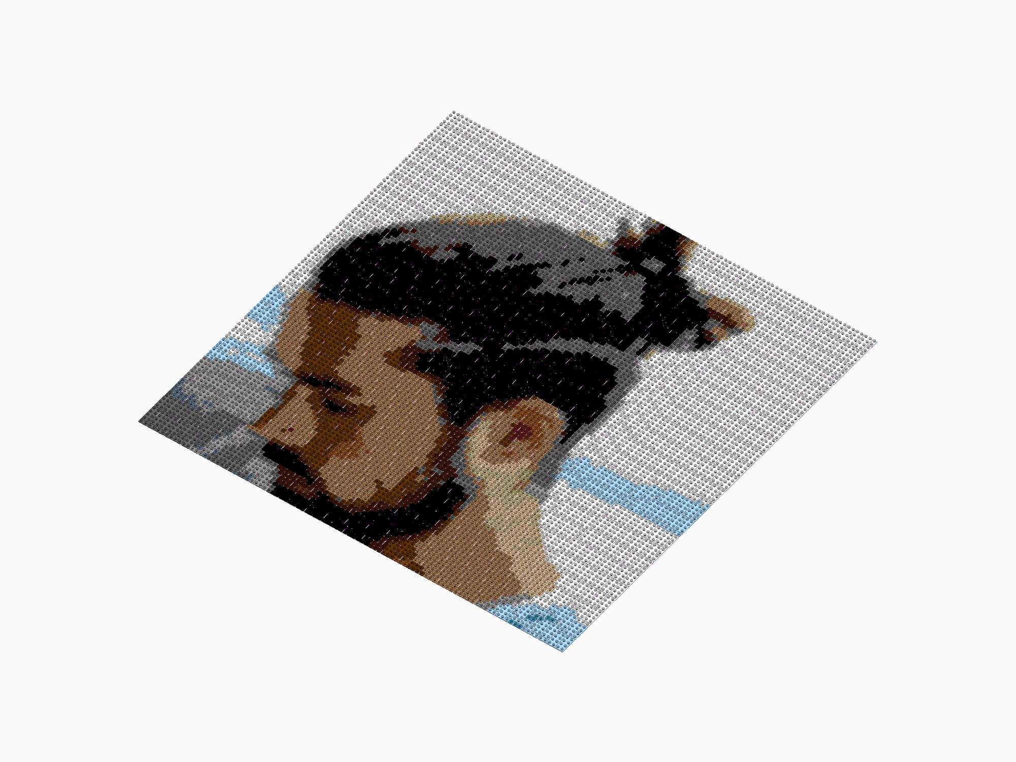 Custom Brick Mosaic