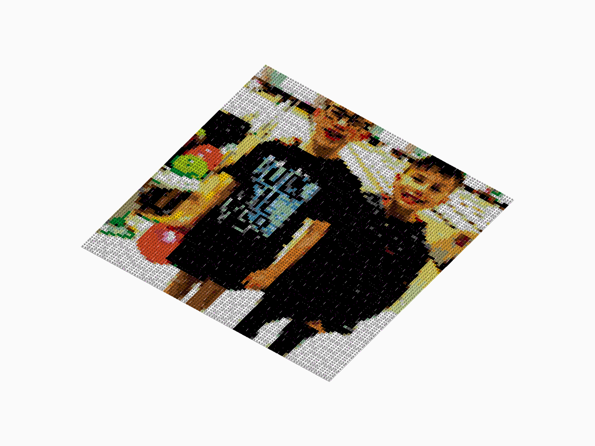Custom Brick Mosaic