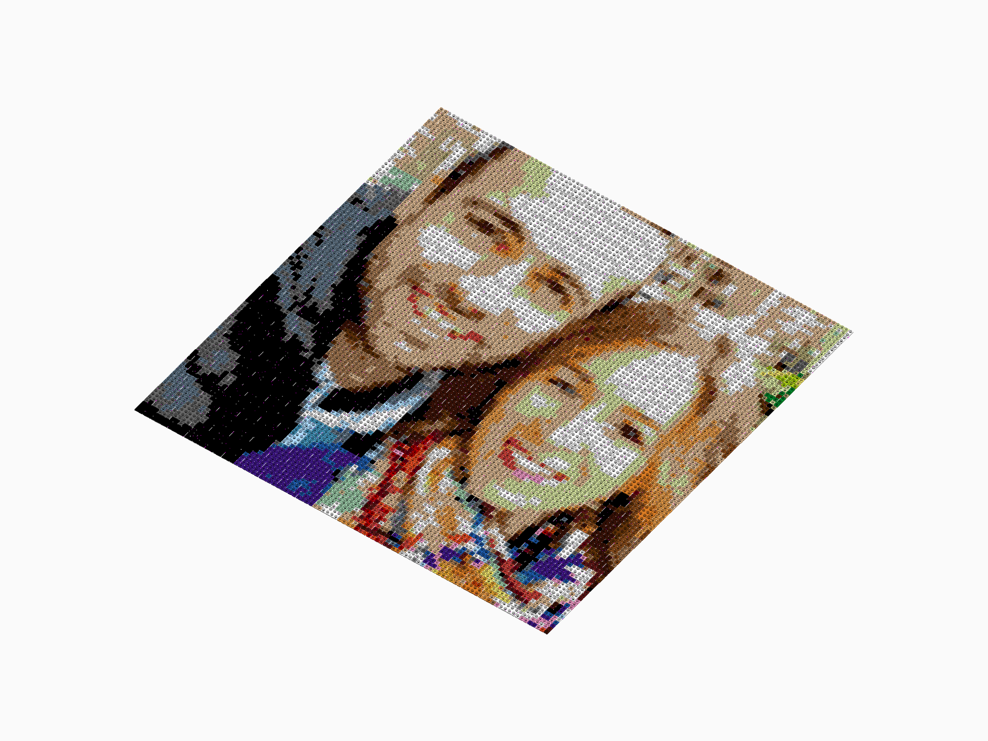 Custom Brick Mosaic