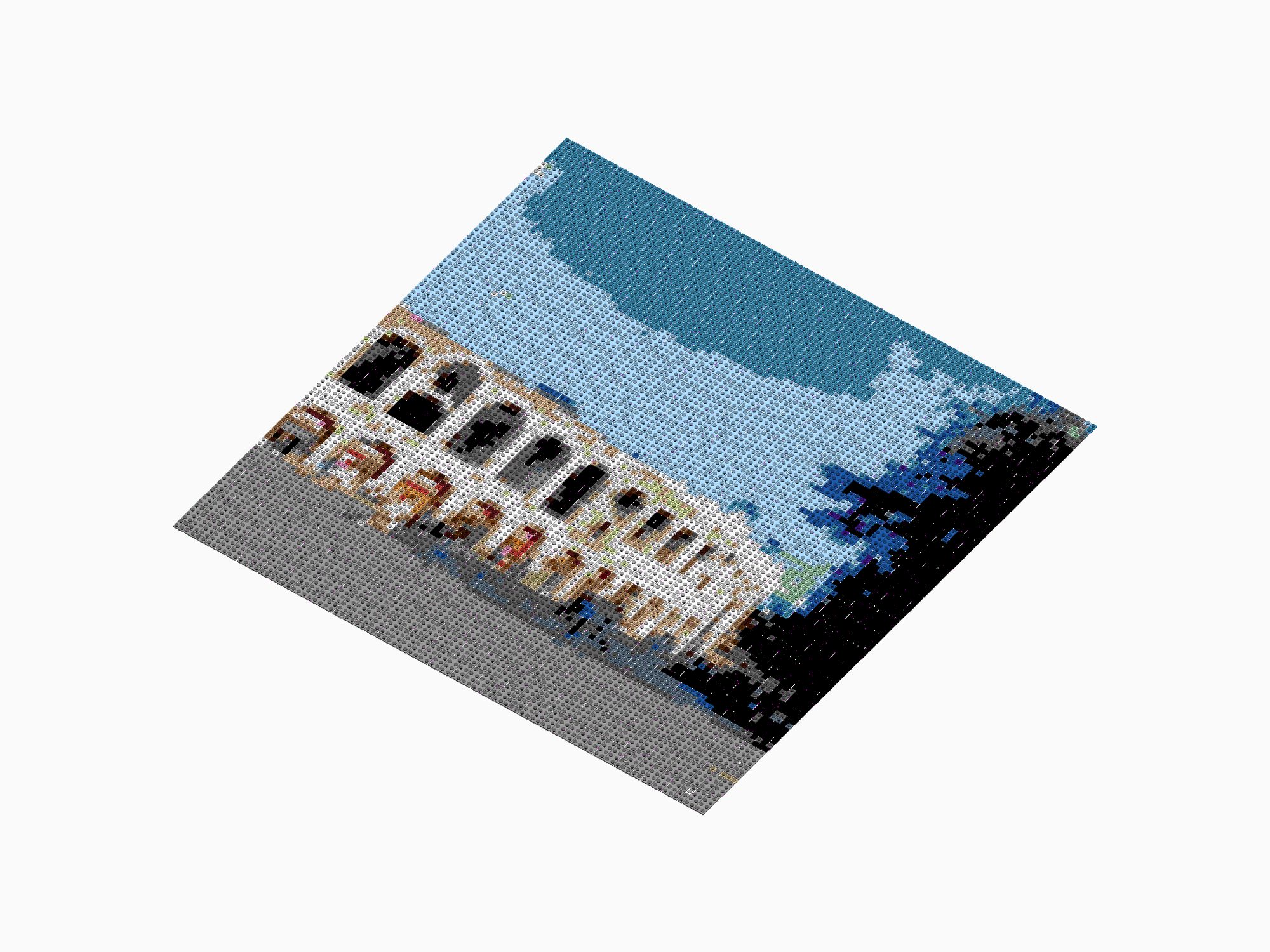 Custom Brick Mosaic