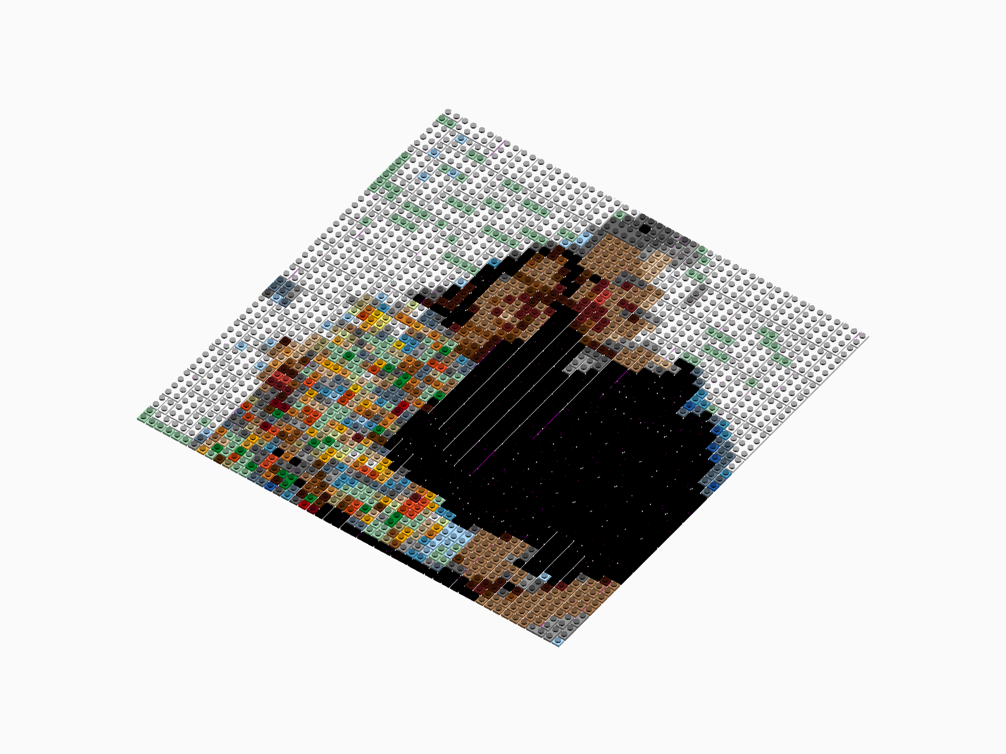 Custom Brick Mosaic