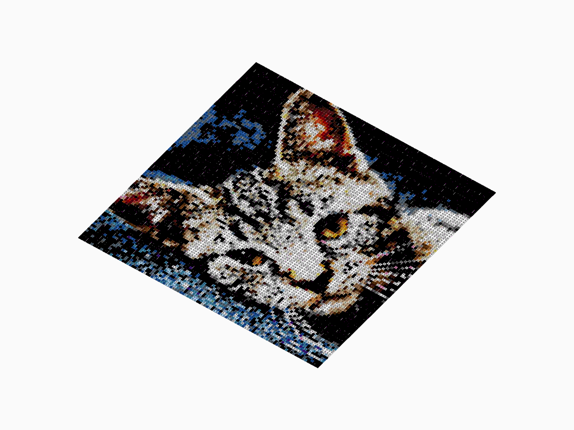 Custom Brick Mosaic