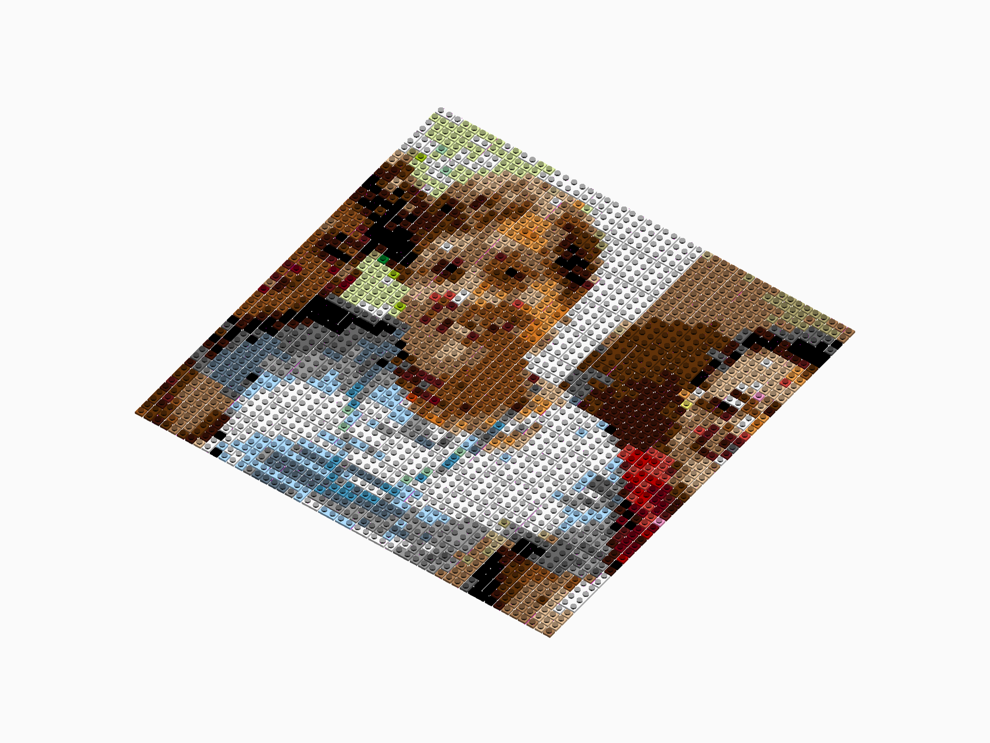 Custom Brick Mosaic