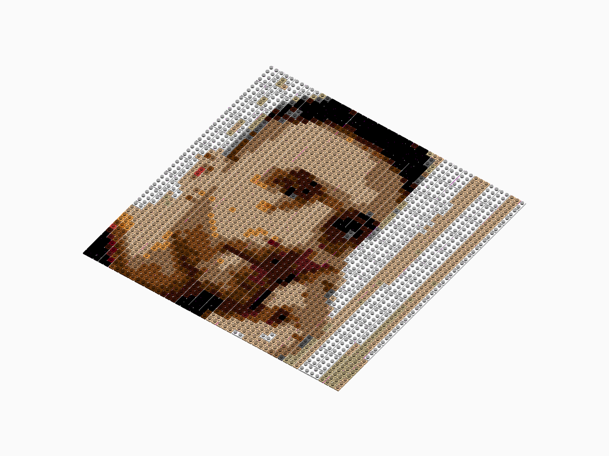 Custom Brick Mosaic