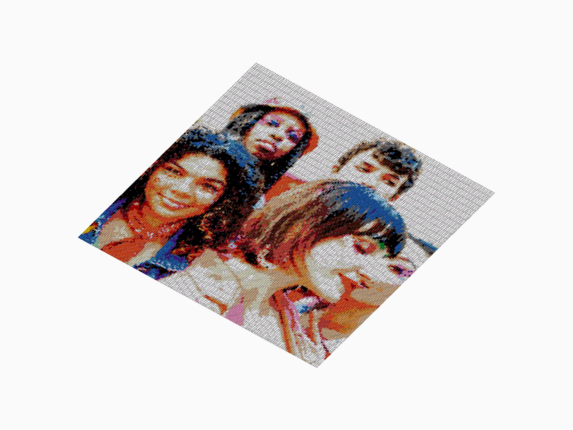 Custom Brick Mosaic