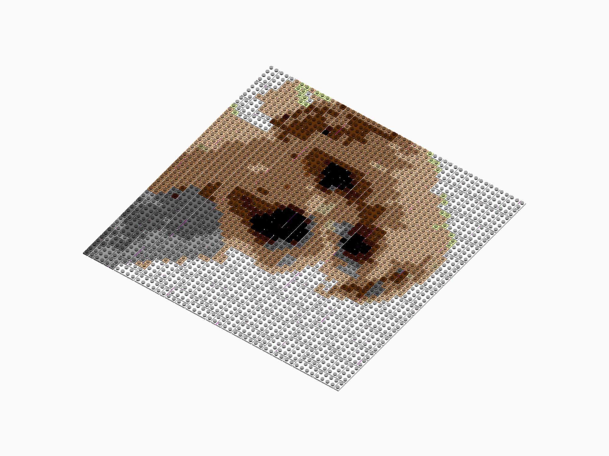 Custom Brick Mosaic