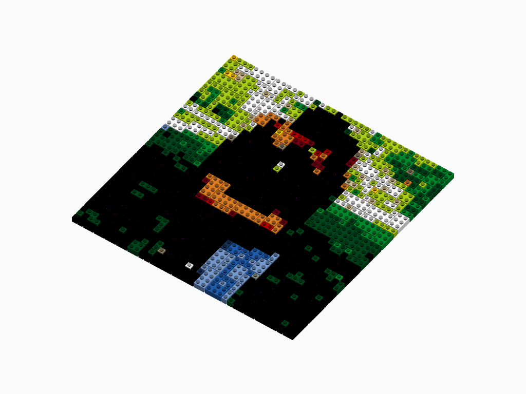 Custom Brick Mosaic