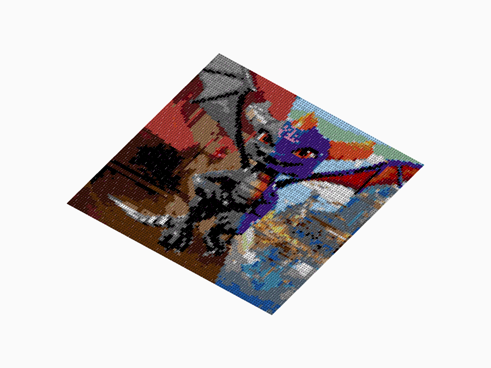 Custom Brick Mosaic