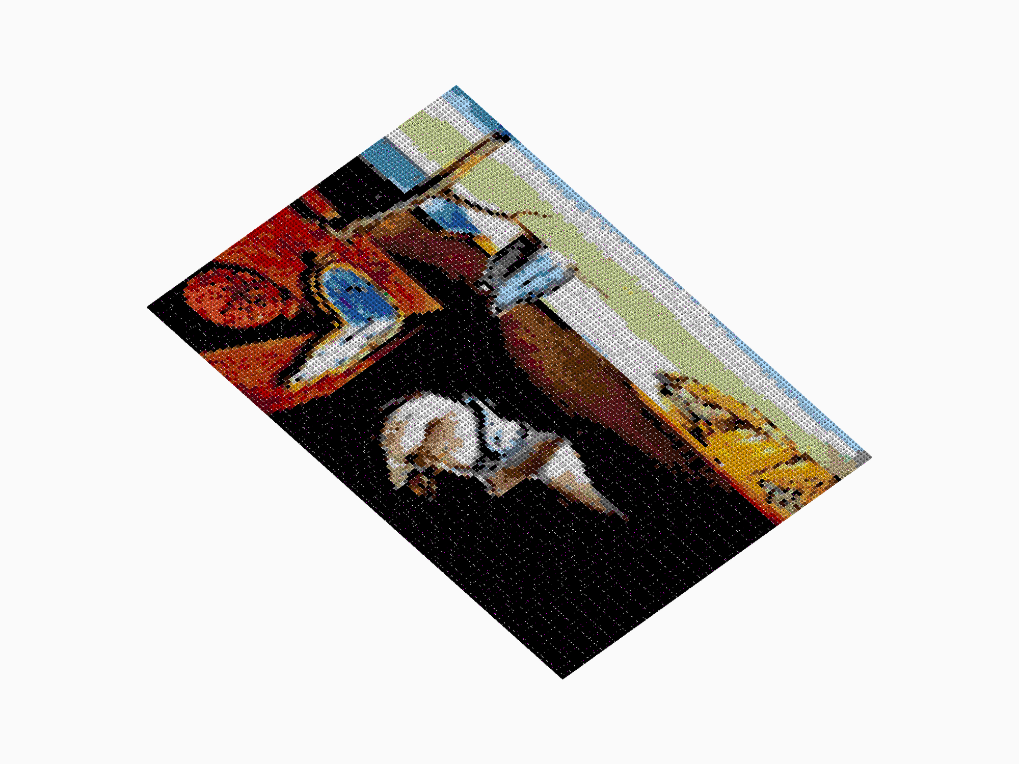 Custom Brick Mosaic