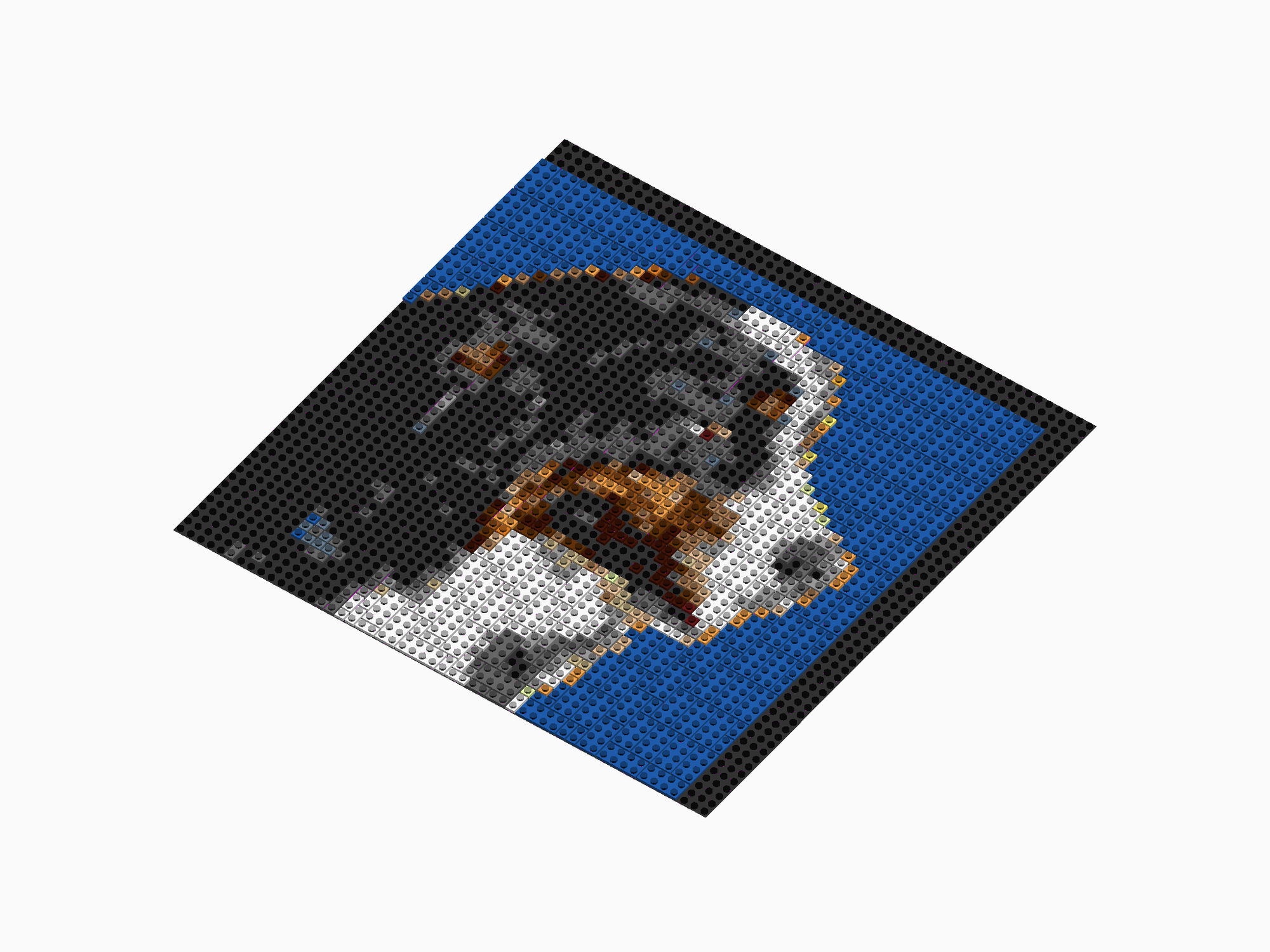 Custom Brick Mosaic