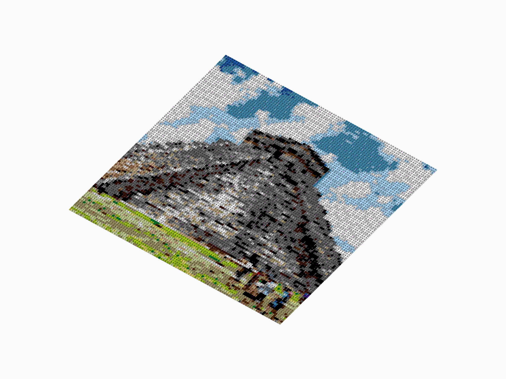 Custom Brick Mosaic