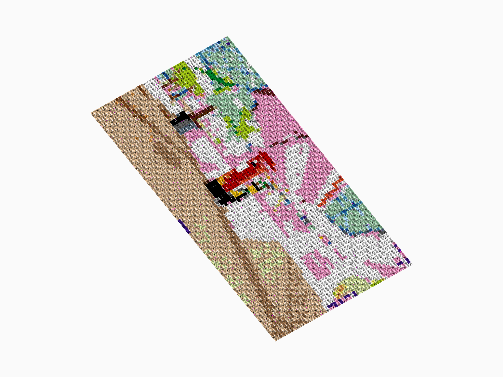 Custom Brick Mosaic