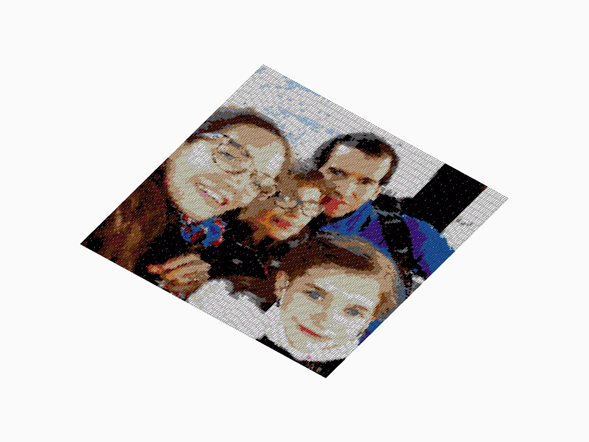 Custom Brick Mosaic