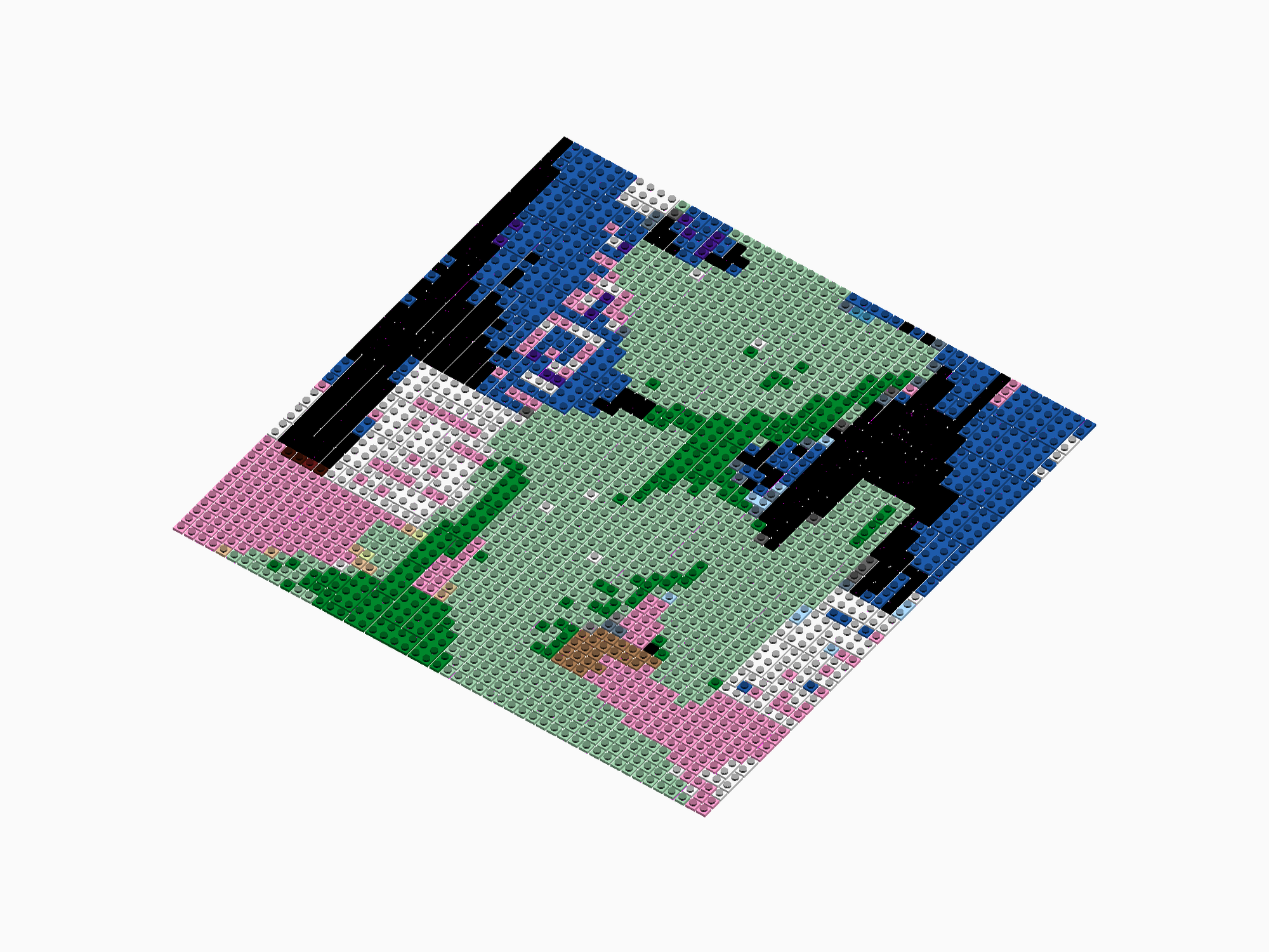 Custom Brick Mosaic