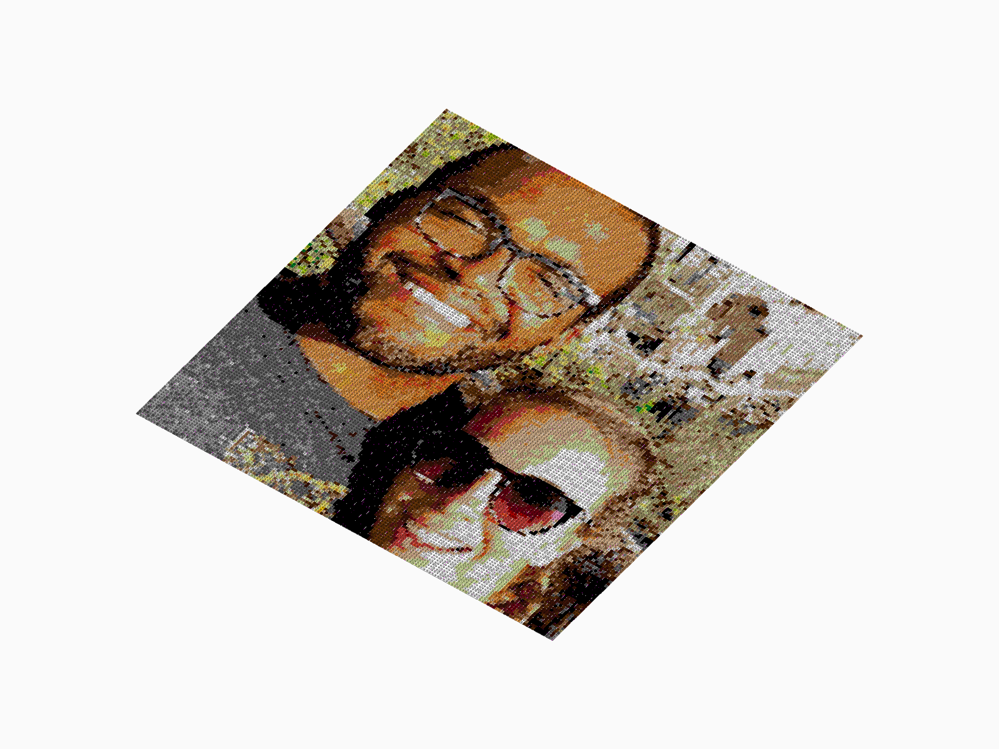 Custom Brick Mosaic