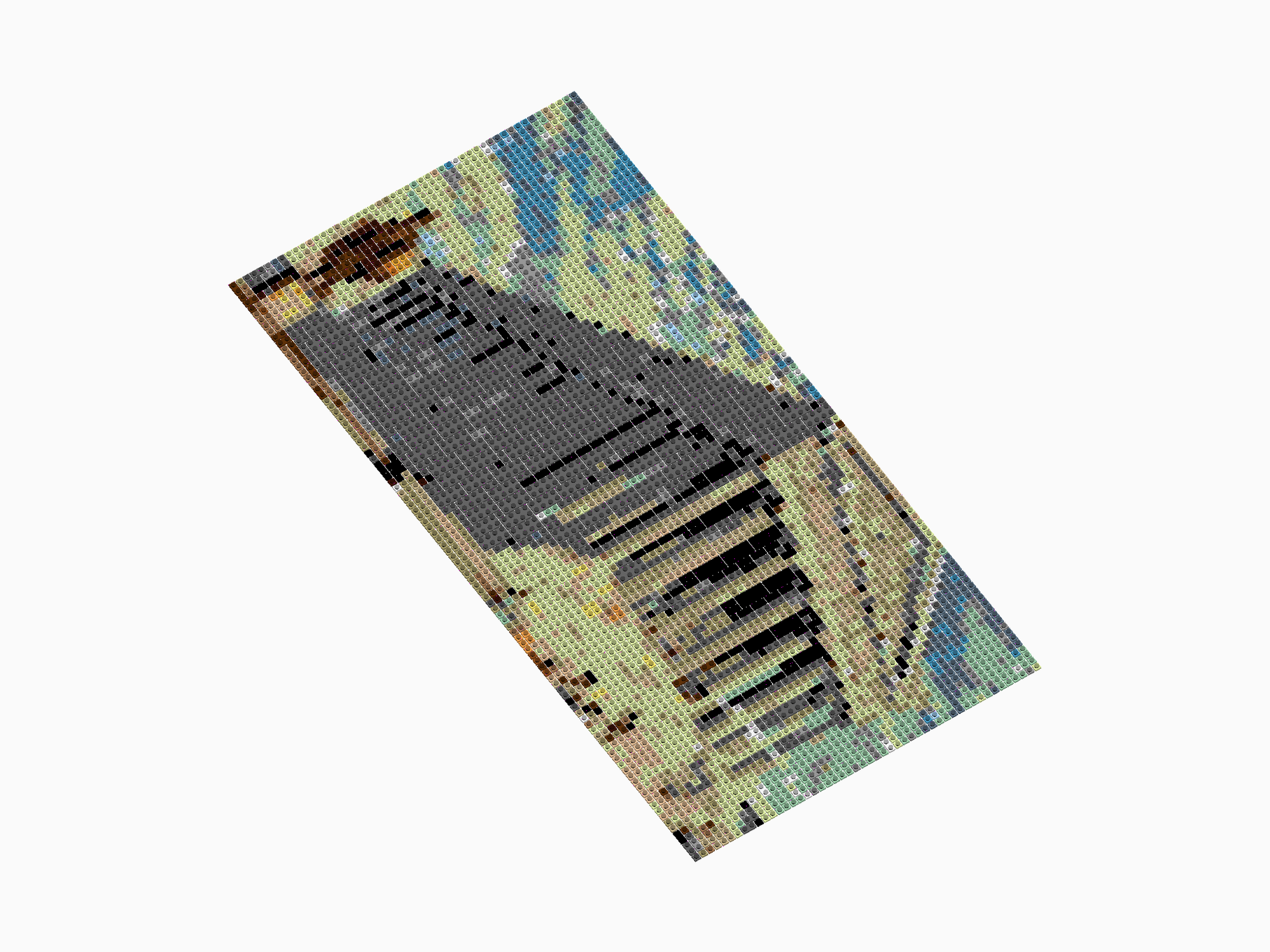 Custom Brick Mosaic
