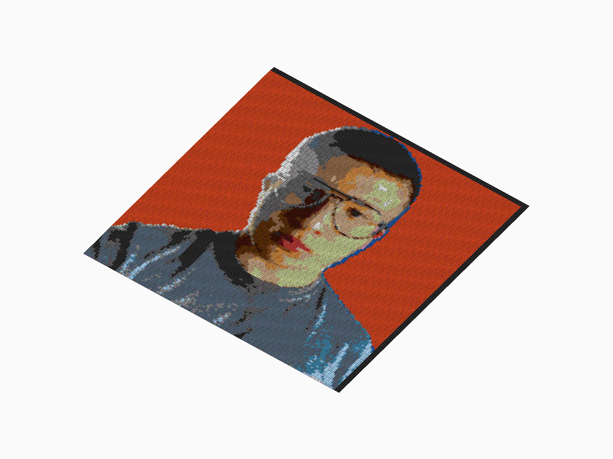 Custom Brick Mosaic