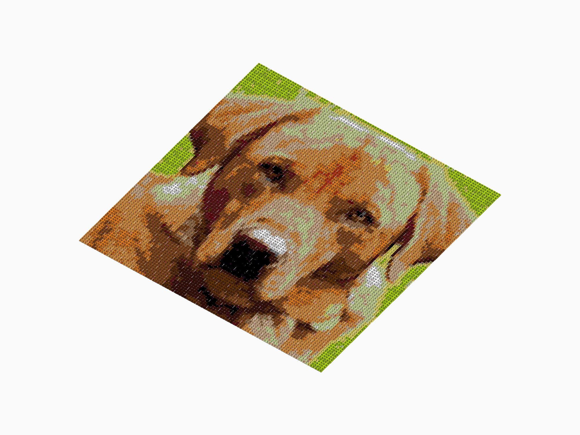 Custom Brick Mosaic