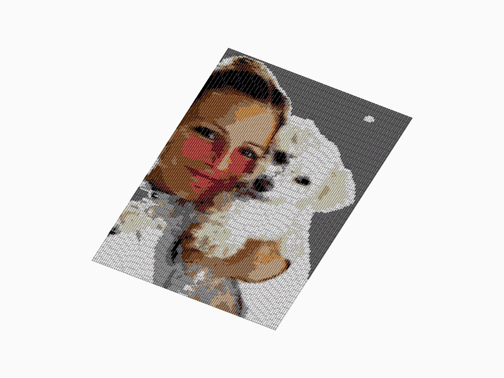 Custom Brick Mosaic