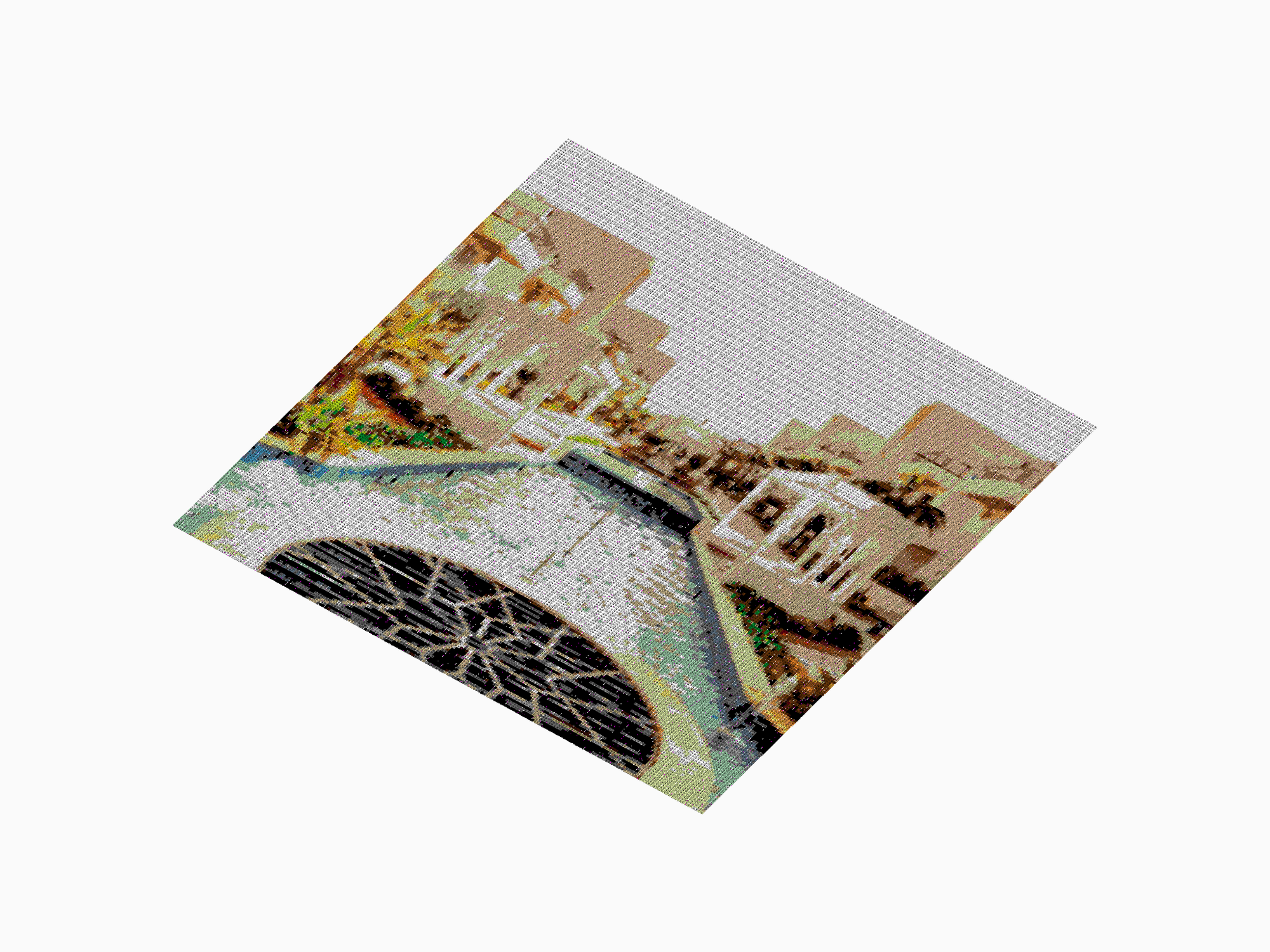 Custom Brick Mosaic