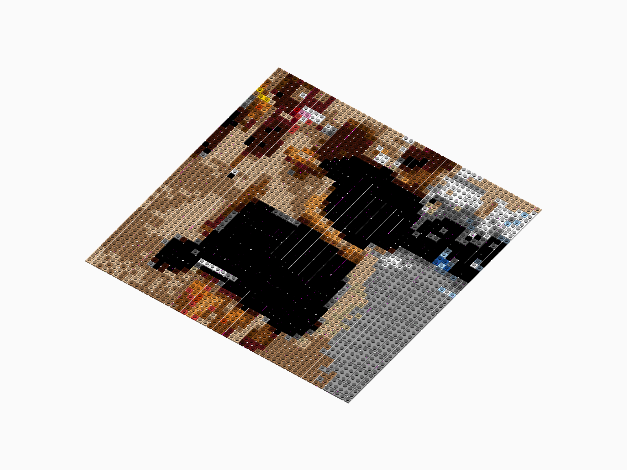 Custom Brick Mosaic