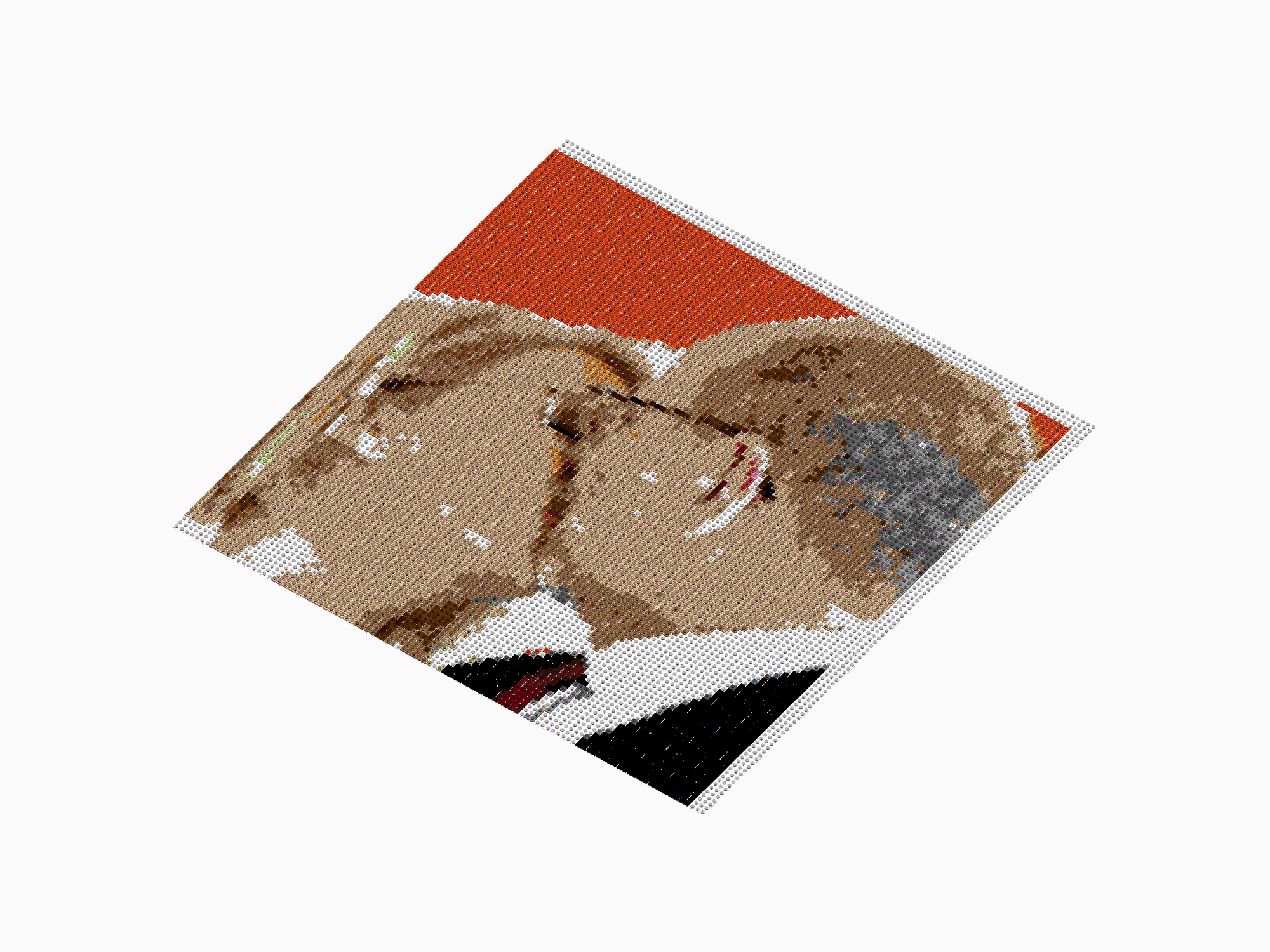 Custom Brick Mosaic