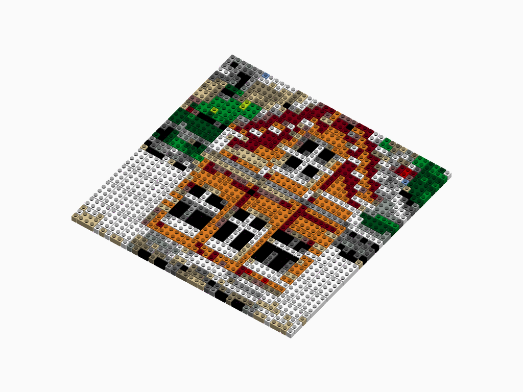 Custom Brick Mosaic