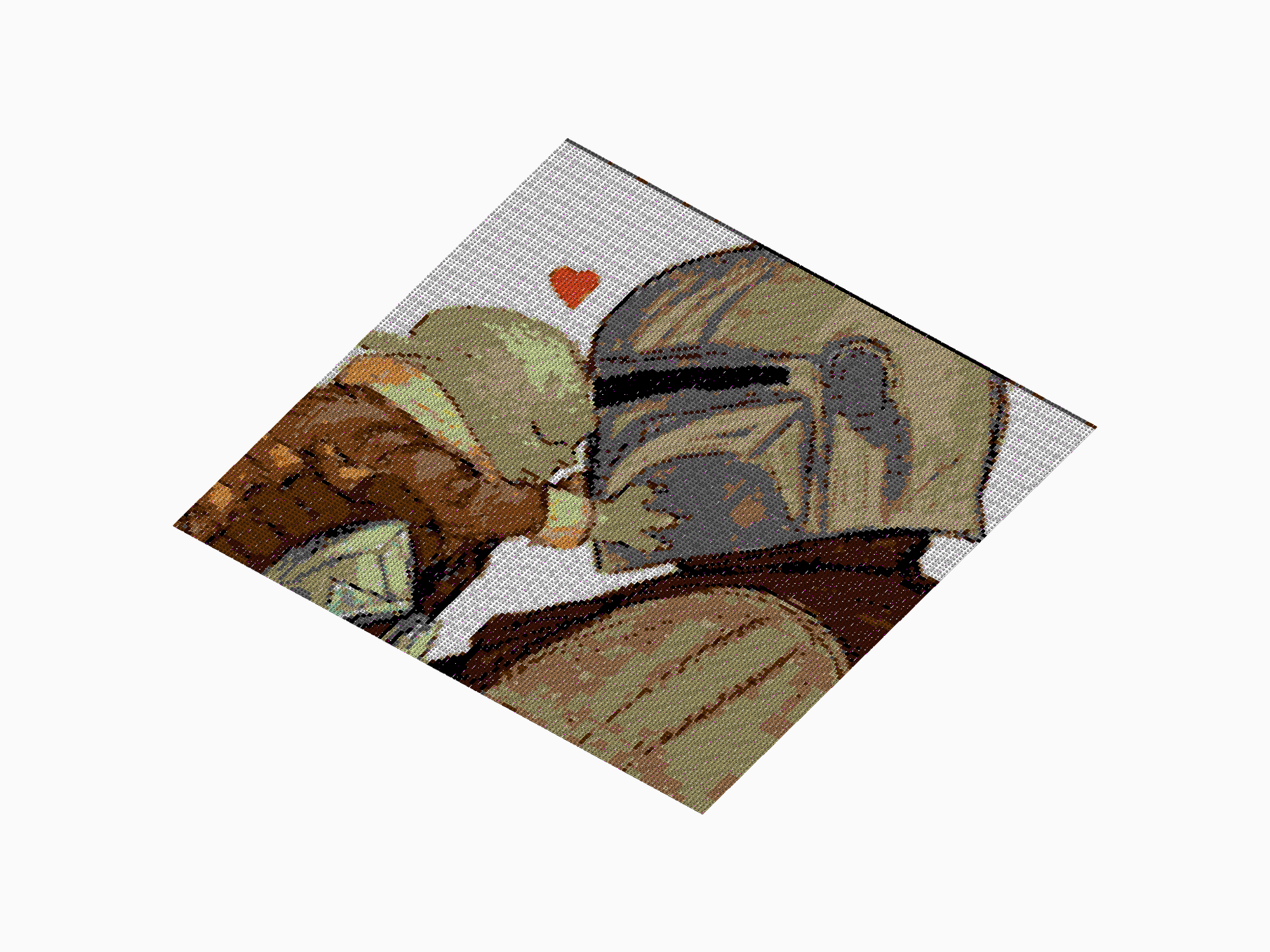 Custom Brick Mosaic