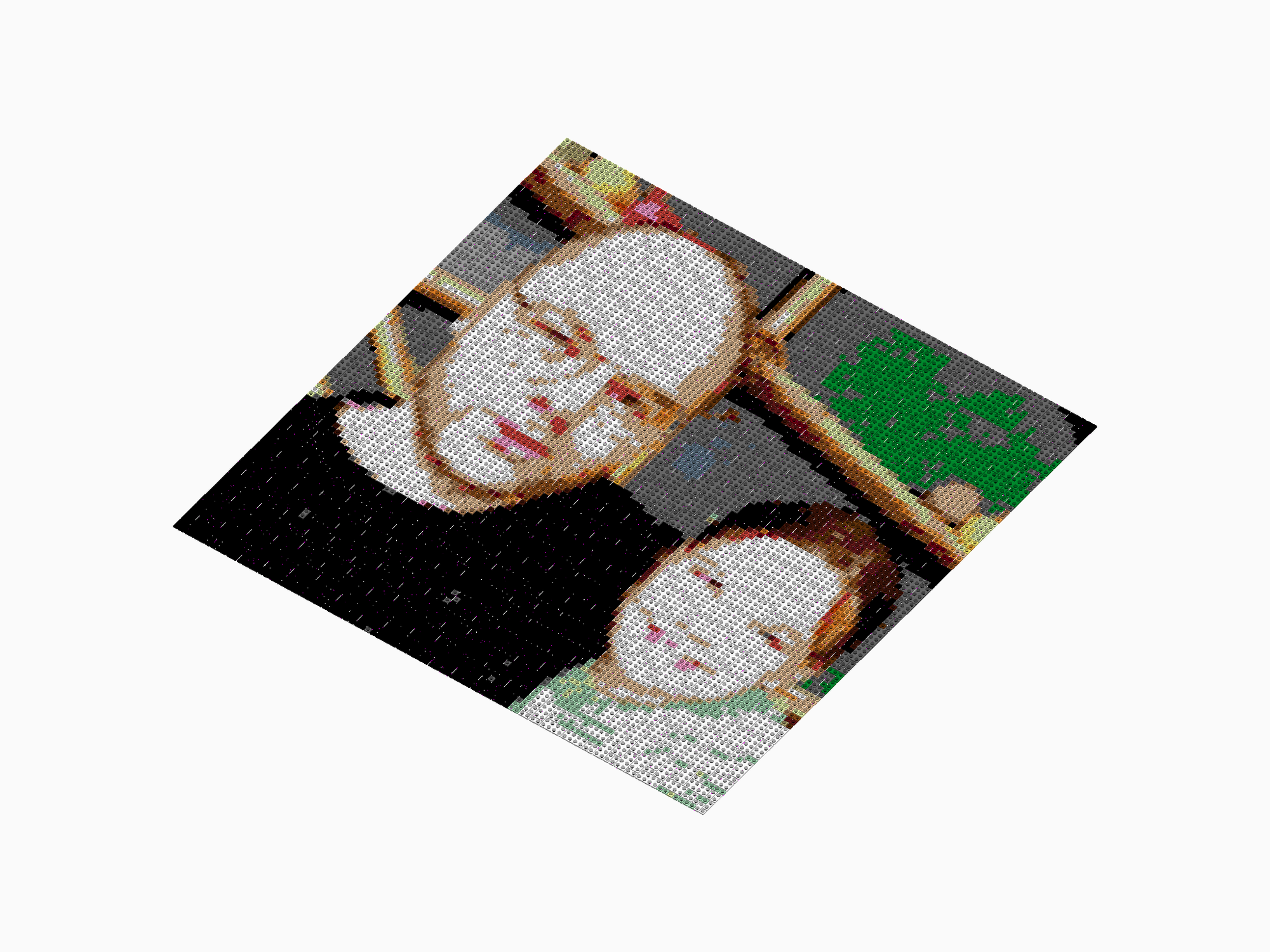 Custom Brick Mosaic