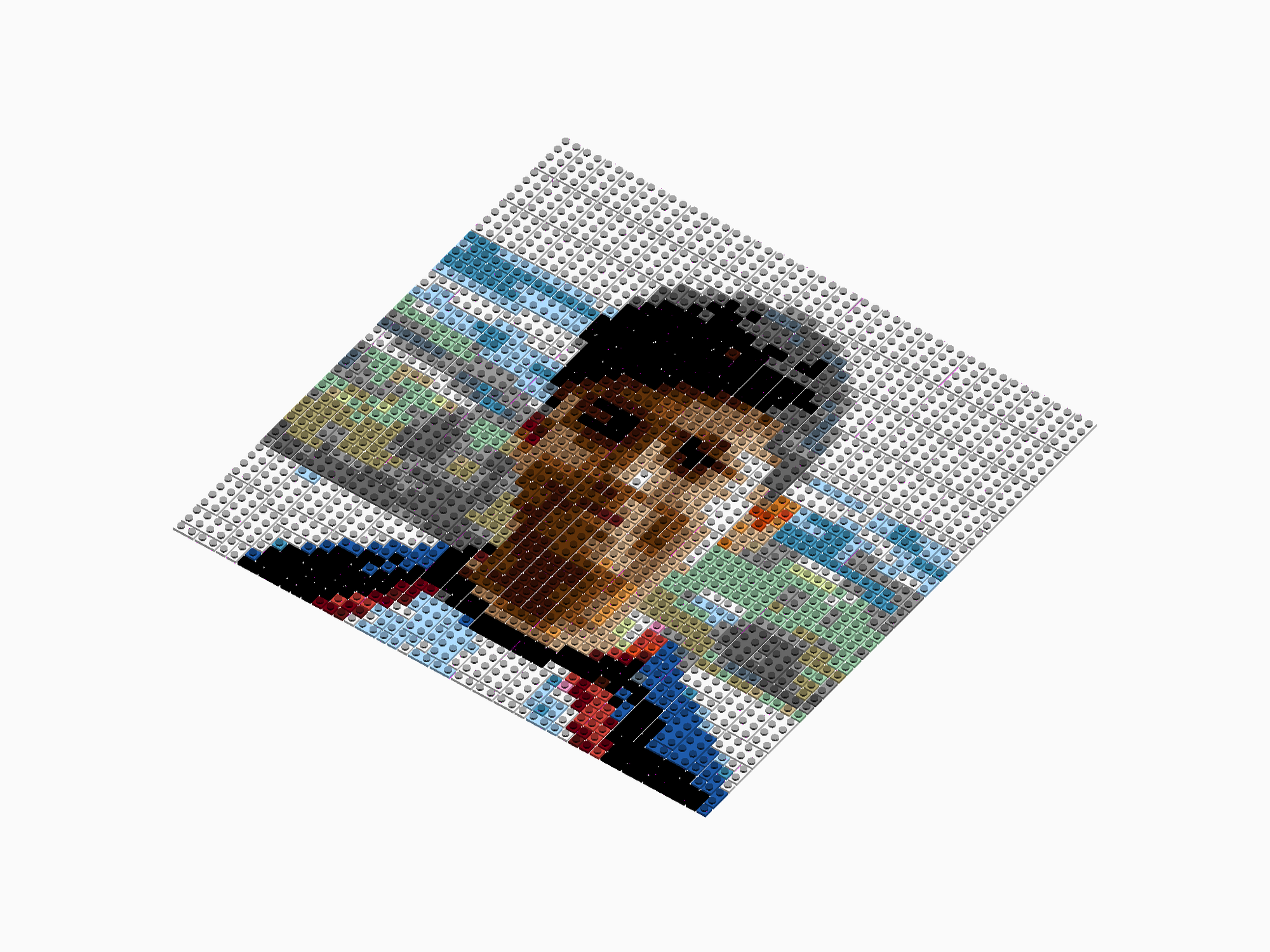 Custom Brick Mosaic